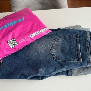 Edikted Low Rise Wide Cuffed Jean